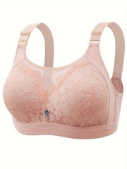 Comfy Push Up Bra Lace Wireless Breathable Women's Lingerie