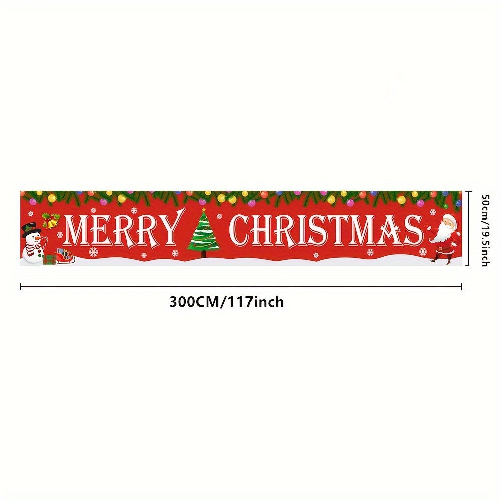 Outdoor Merry Christmas Banner Huge Christmas Yard Banner
