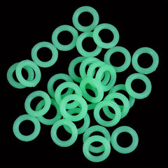 Fluorescent Silicone Tent Nail Rings Luminous Fishing Rod Rings
