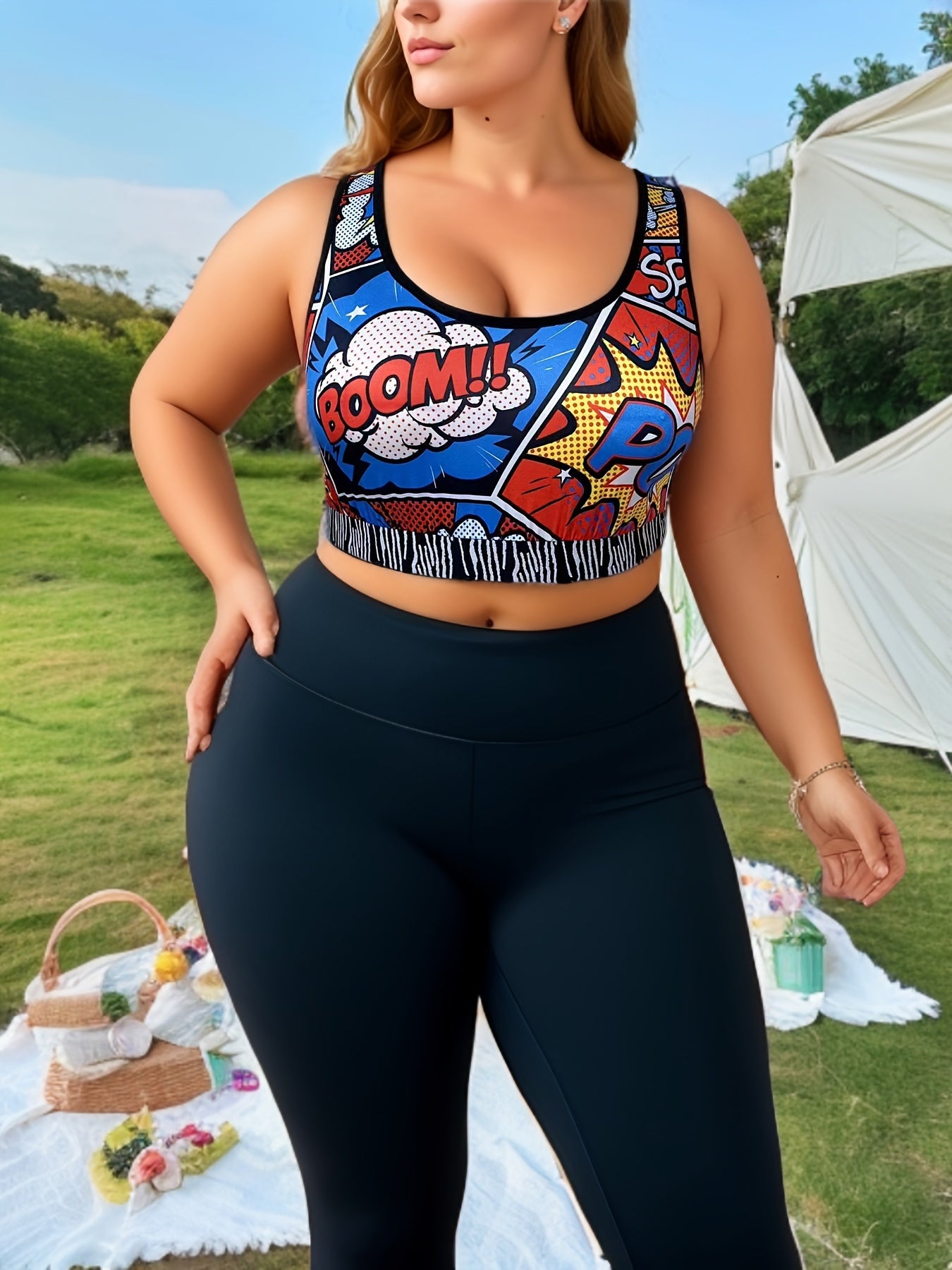 Women's Graphic Print Sports Tank Top