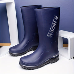 Men High Top Waterproof Rain Boots for Outdoor Walking Fishing