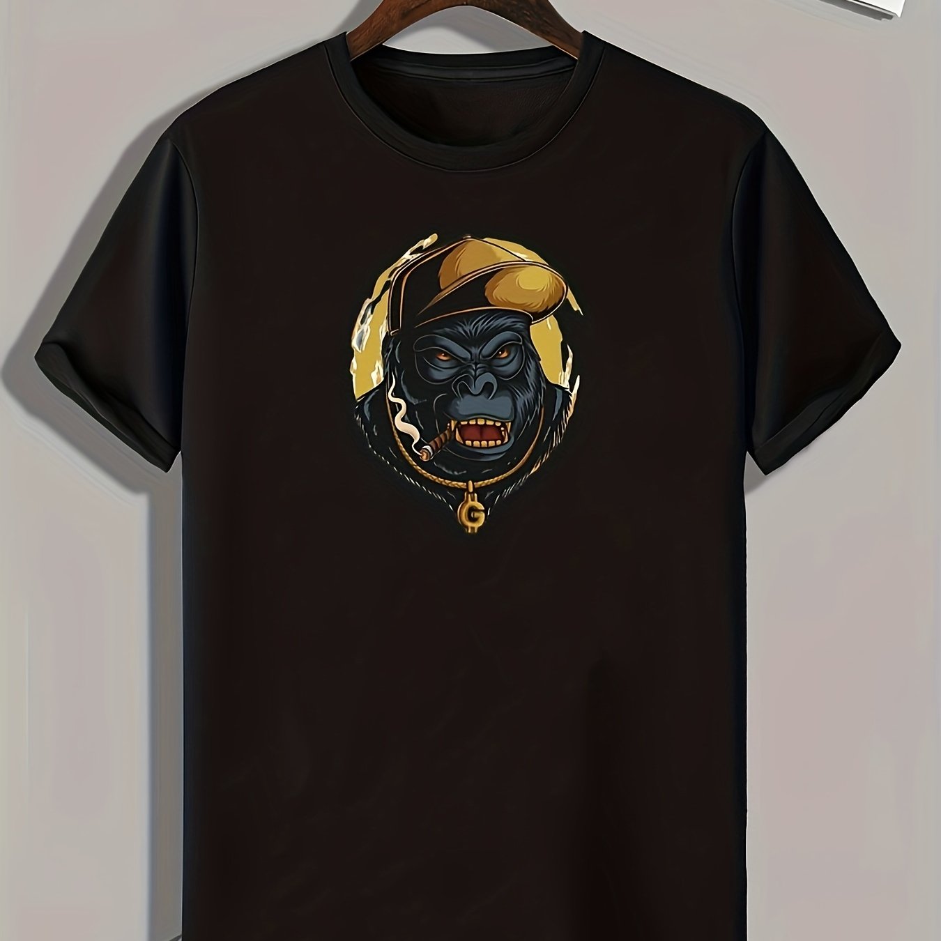 Chimpanzee Print Men's Comfy T shirt
