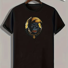 Chimpanzee Print Men's Comfy T shirt