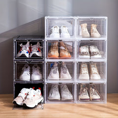 1pc Plastic Shoes Box Transparent Dustproof Shoes Box Men Women Shoes Cabinet