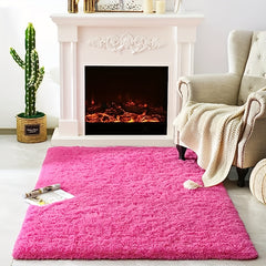 Fluffy Area Rugs Soft Tie Dyed Bedroom Carpet Anti Slip Shaggy Indoor Rug