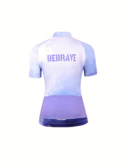 Women's Road Cycling Jersey Romantic Fog Purple Short Sleeve Cycling Wear