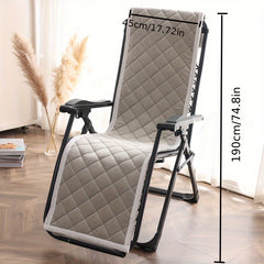 Wide Cotton Lounge Chair Cushion Universal Anti-slip