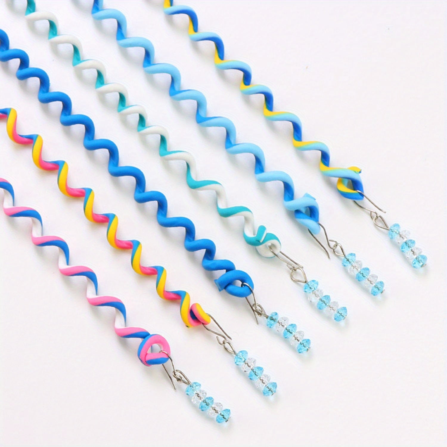 6pcs Girls Cartoon Twist Hair Clips for Party Performance