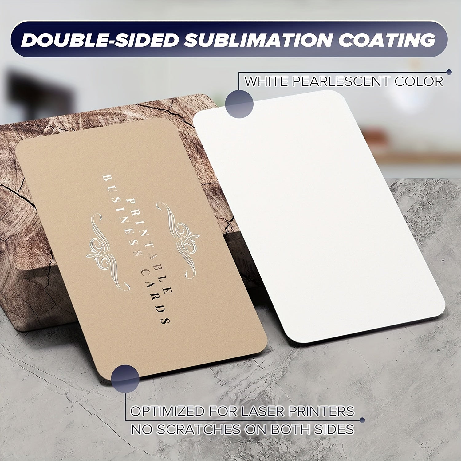 100pcs Metal Business Card Blanks Customize Sublimation Blanks Name Cards
