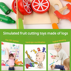 Kids Magnetic Vegetable Fruit Cutting Kitchen Toys