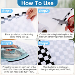 Iron-On Fusible Interfacing Non-Woven 12in x 15yd