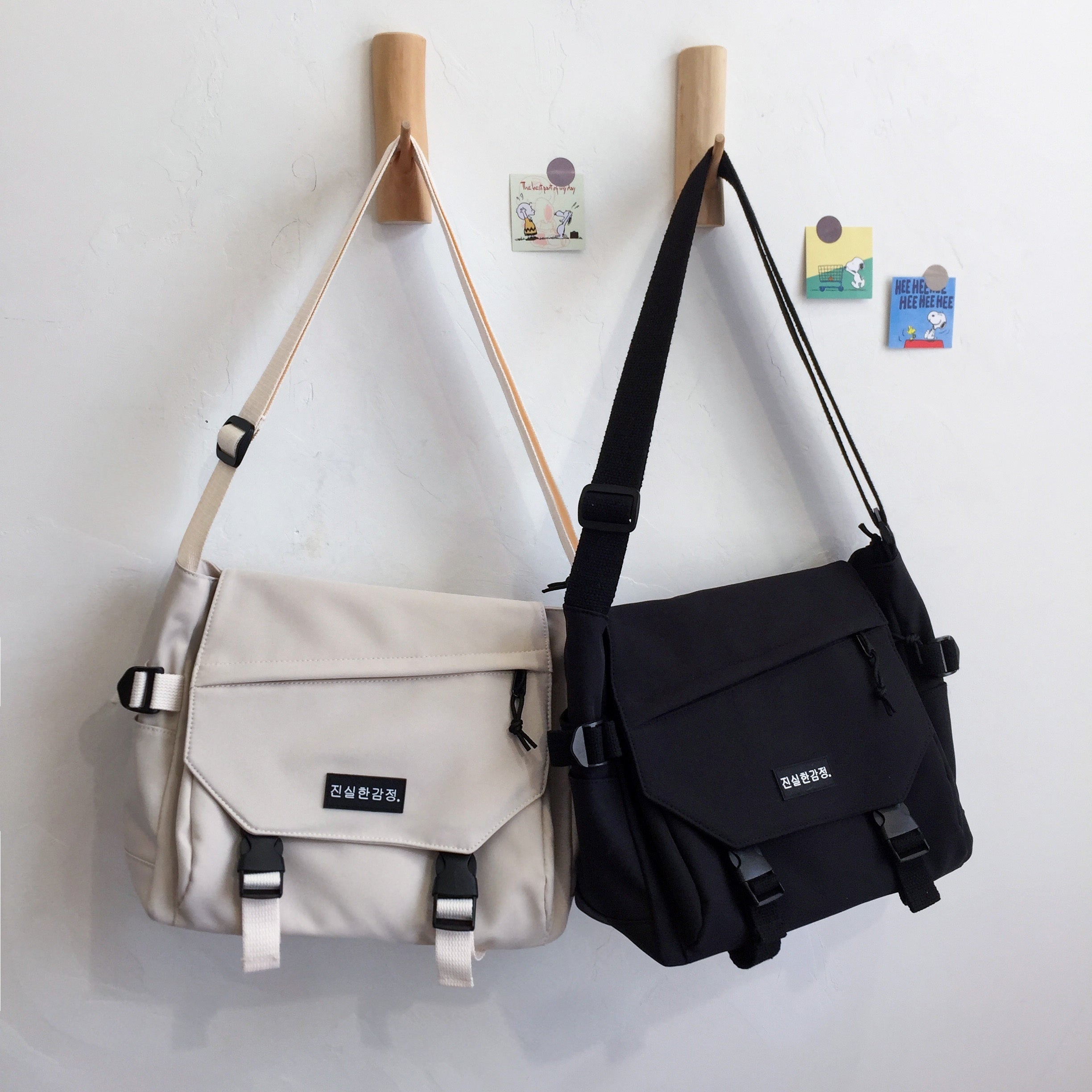 Minimalist Casual Messenger Shoulder Bag Solid Flap Bag