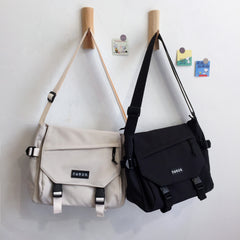 Minimalist Casual Messenger Shoulder Bag Solid Flap Bag