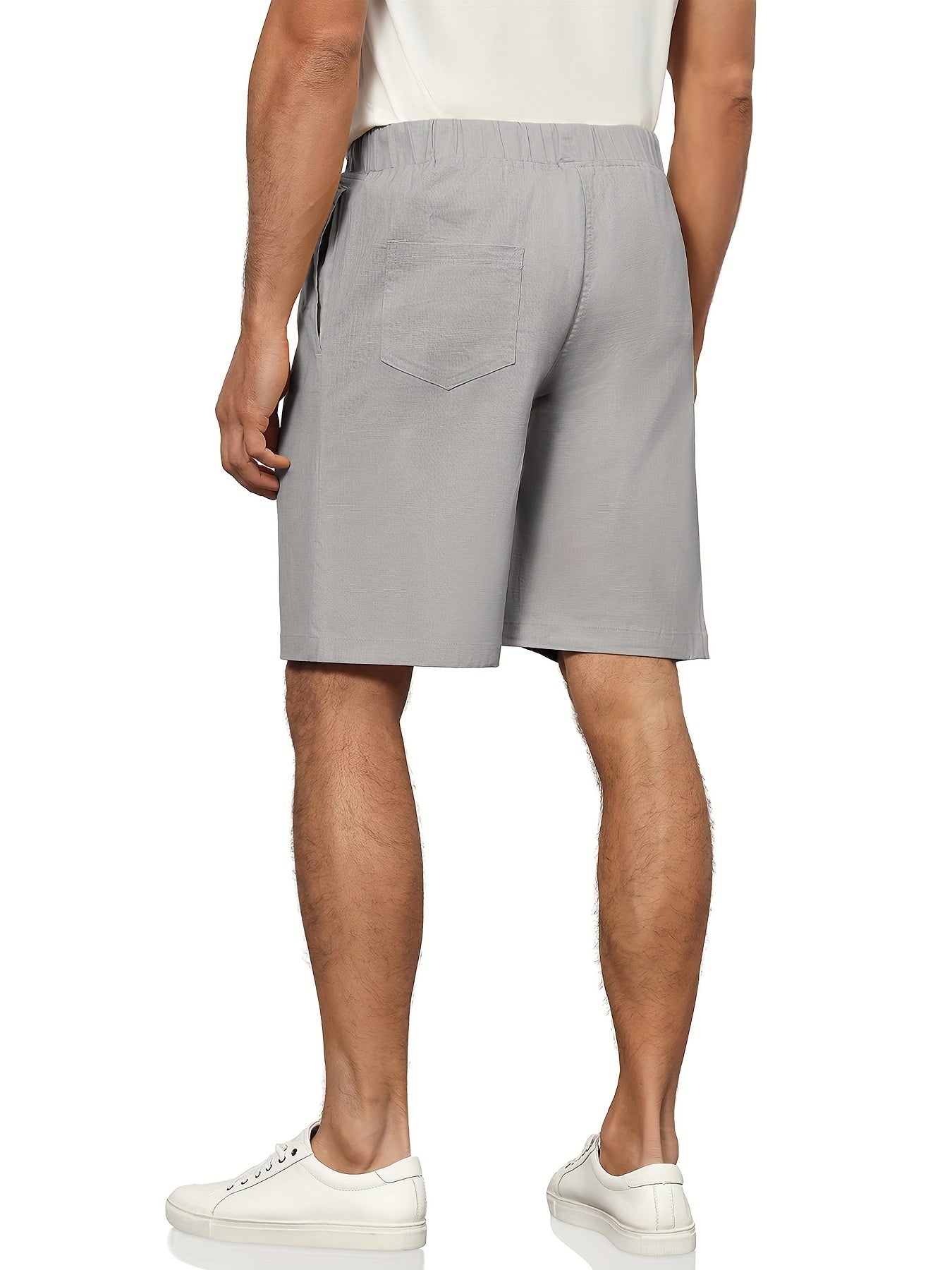Classic Comfy Shorts Men's Casual Solid Waist Drawstring Shorts