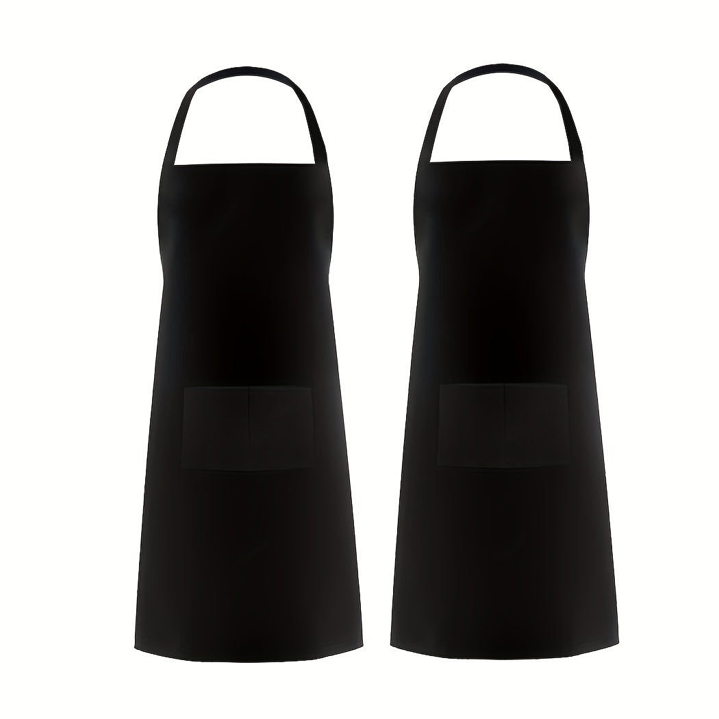 Polyester Apron Adjustable Unisex Cooking Apron Solid Chef Waiter Adult Apron