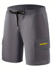 Men's Cargo Shorts with Drawstring Waist