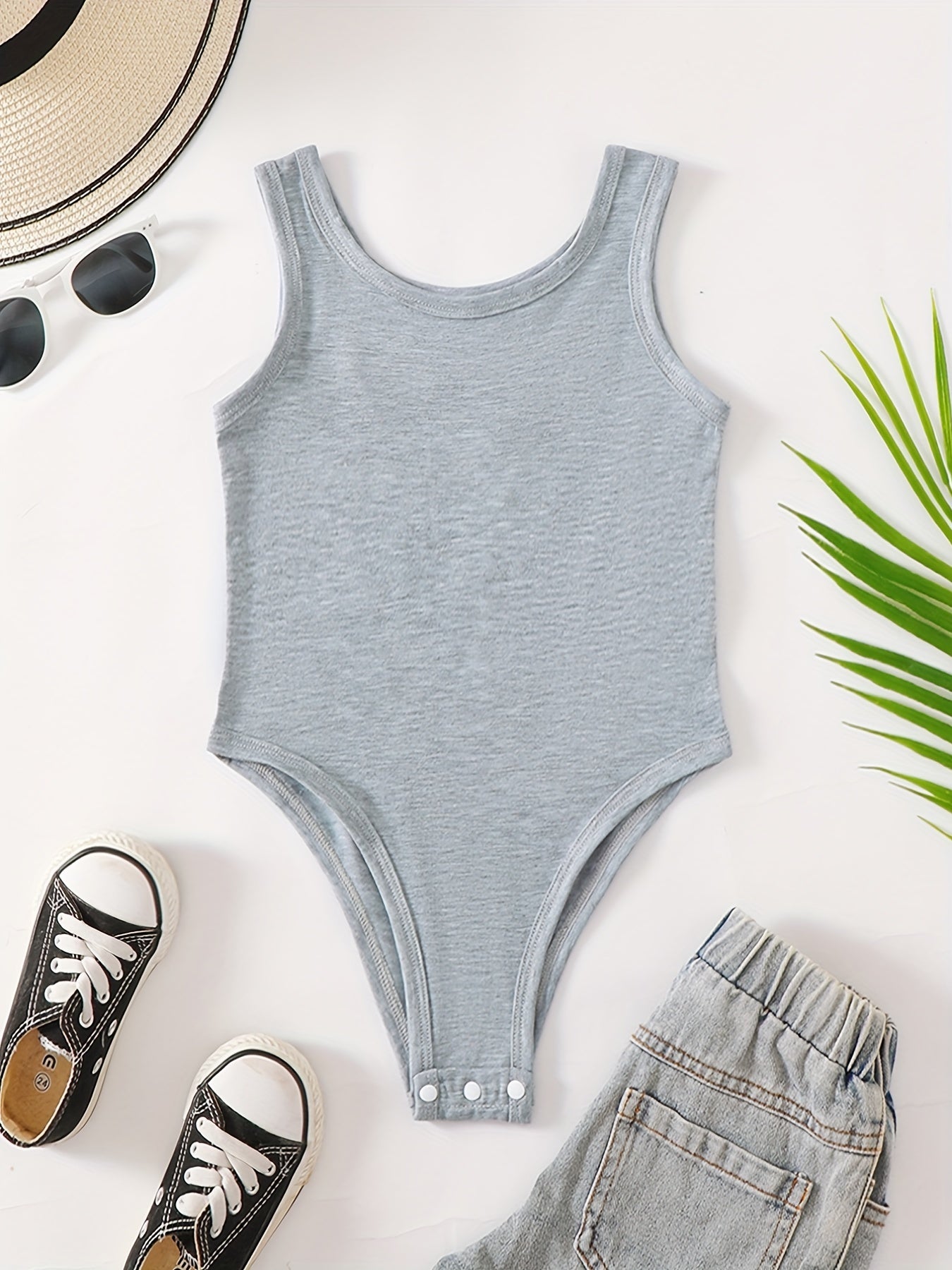 Toddler Girls Tank Rompers Bodysuit Kids Summer Clothes