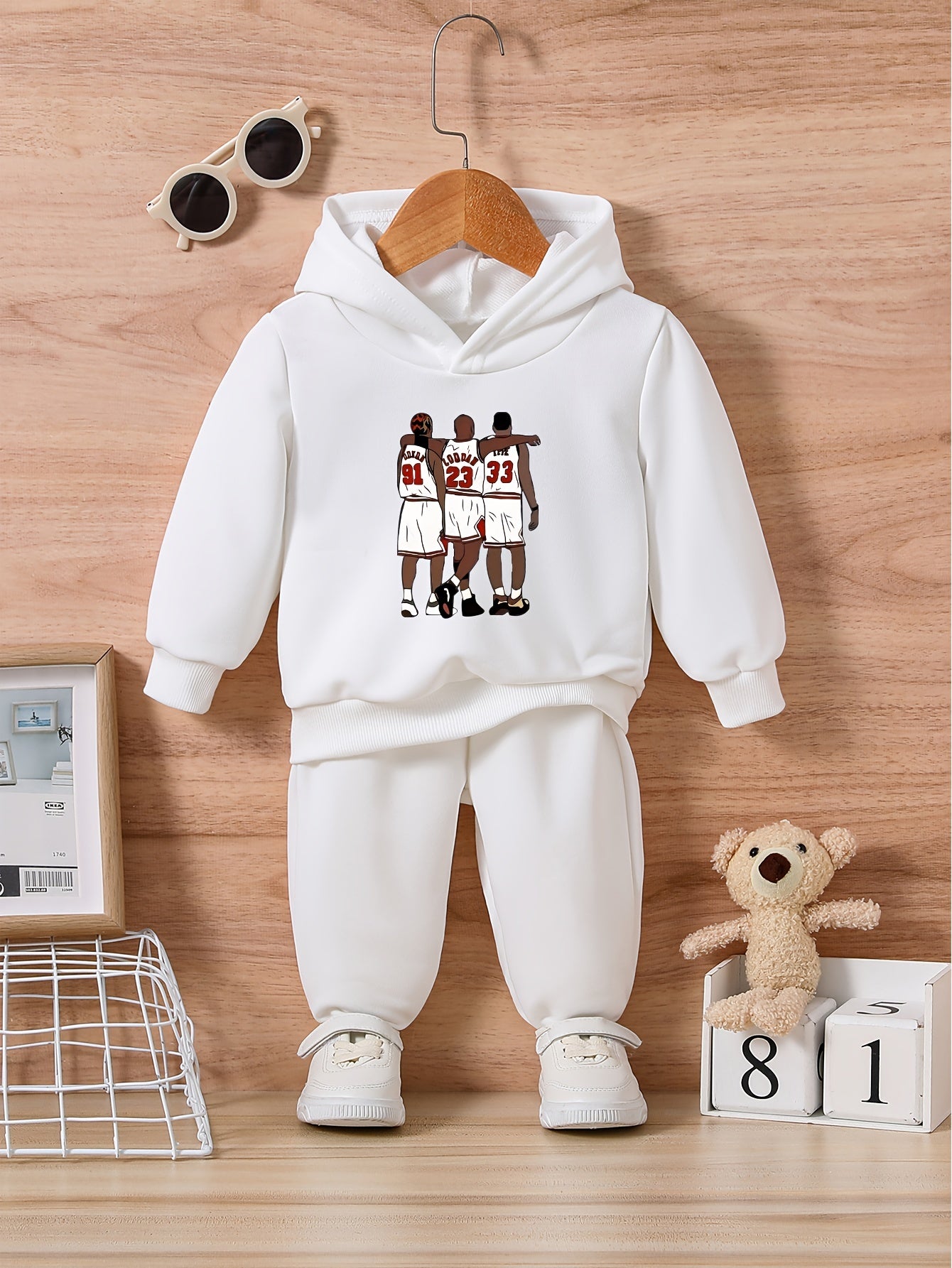 Cartoon Basketball Brothers Outfit for Toddler Baby