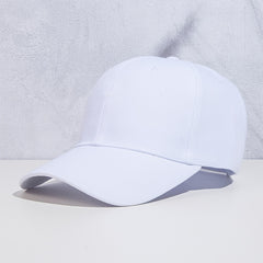 Versatile Baseball Cap Casual Solid Peaked Cap Sun Hat