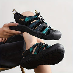 Men's No Tie Sandals Outdoor Hiking Trekking Beach Shoes