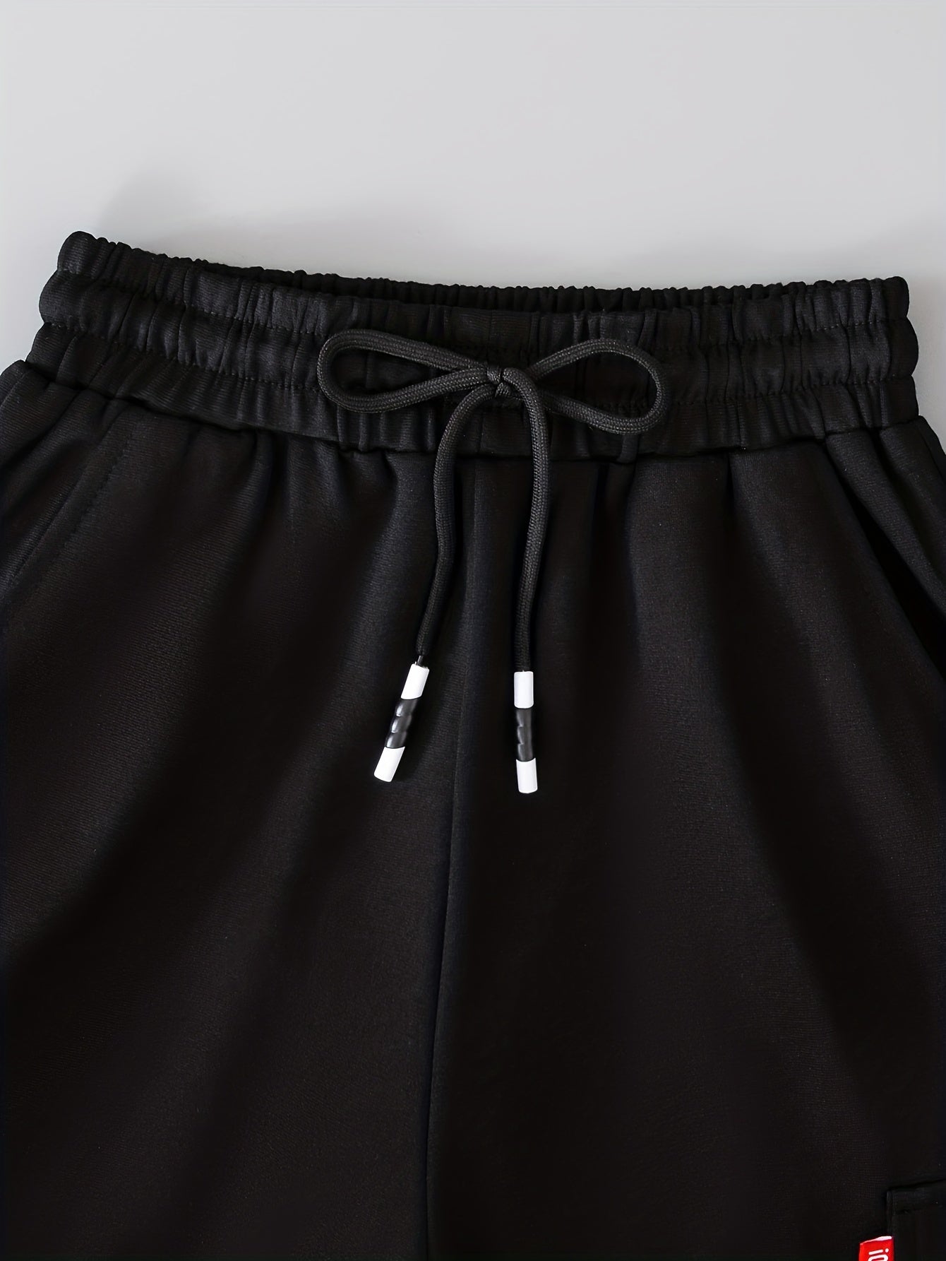 Boys Drawstring Sweatpants with Pockets, Cargo Style
