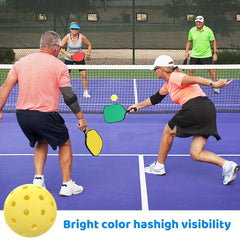 12pcs Pickleballs 40 Hole Outdoor Pickleballs High Bounce Durable Pickleba