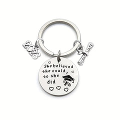 Creative Children's Silvery Keychain Graduation Gift