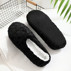 Plush Cozy House Slippers Anti-Skid Slip-On Shoes for Men