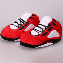 Men's Soft Plaid House Shoes Slip On Slippers Indoor Bedroom Home Shoes