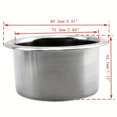 2pcs Stainless Steel Cup Holder for Sofa Recliner Armrest