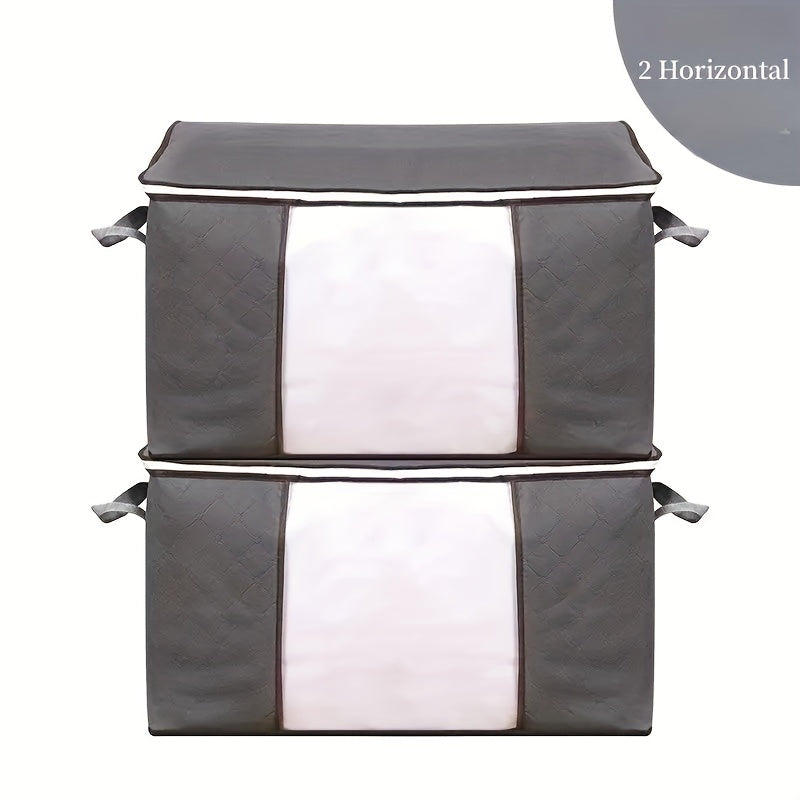 Folding Storage Box Non Woven Fabric Organizer for Clothes Blankets Books