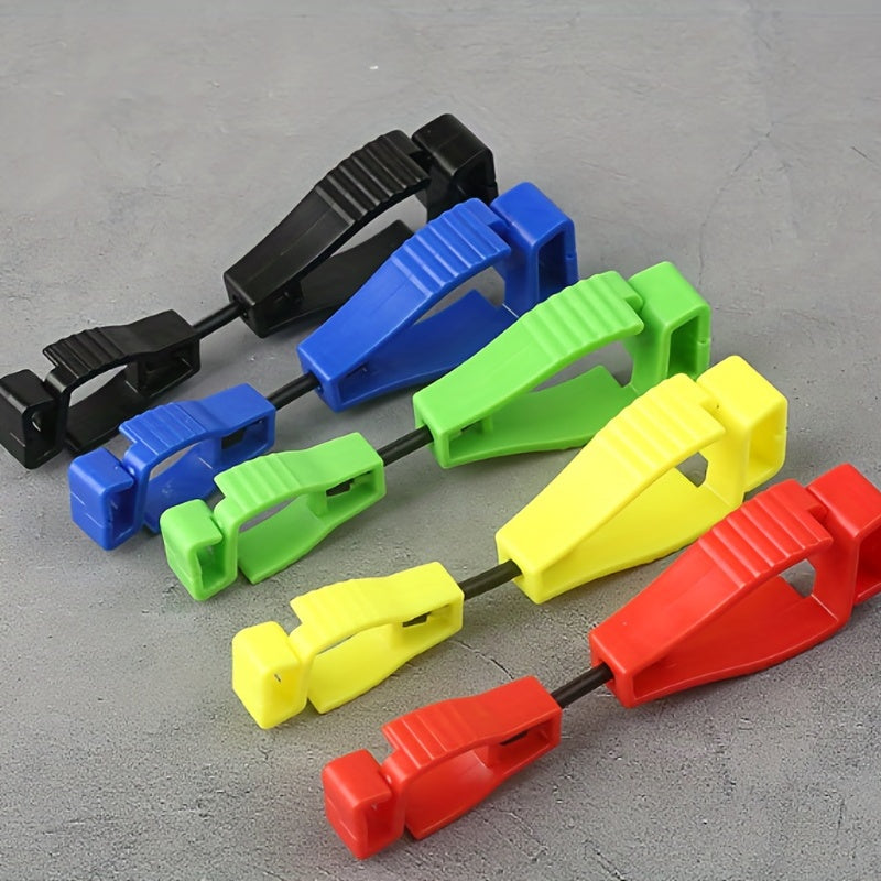 High Strength POM Plastic Safety Work Gloves Anti Lost Clip Buckle