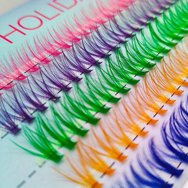 Individual Cluster Eyelashes Soft Faux Mink False Eyelashes Spiky Curling Lashes