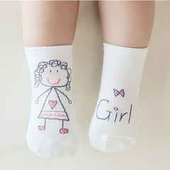 Baby Cartoon Socks Cotton Non-slip Ankle Socks Boys Girls