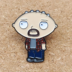 Anime Baby Guy Cartoon Brooch Pins - Creative Touch for Outfits & Special Gift