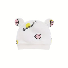 Cartoon Bear Ears Hat for Newborn Baby Girls and Boys
