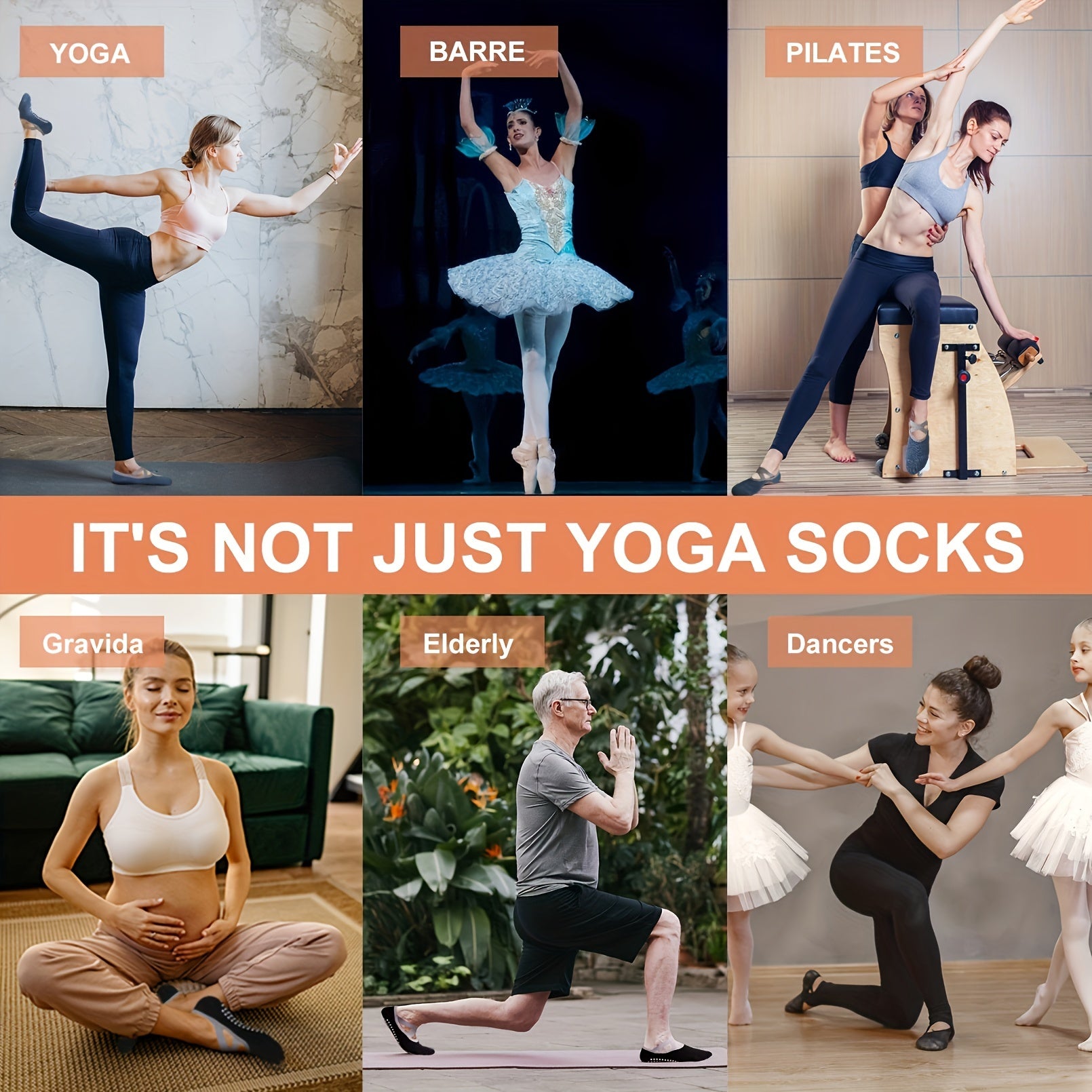 Women's Yoga Socks Non-slip Cross Strap Dance Pilates Socks