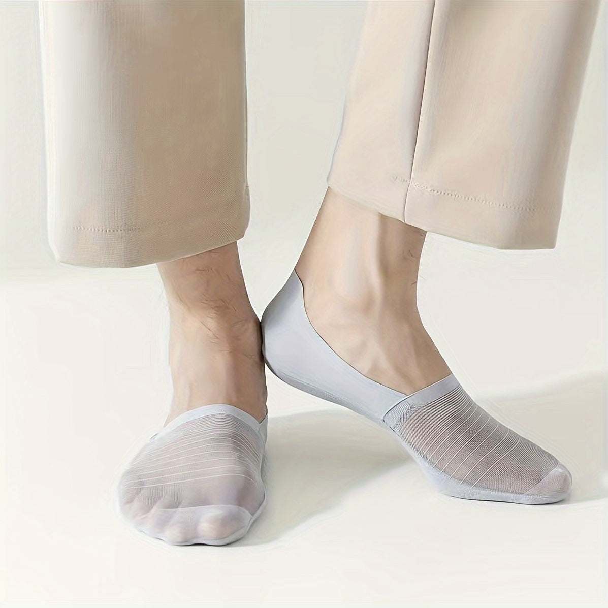 Men's Thin Mesh Non-Slip No Show Socks