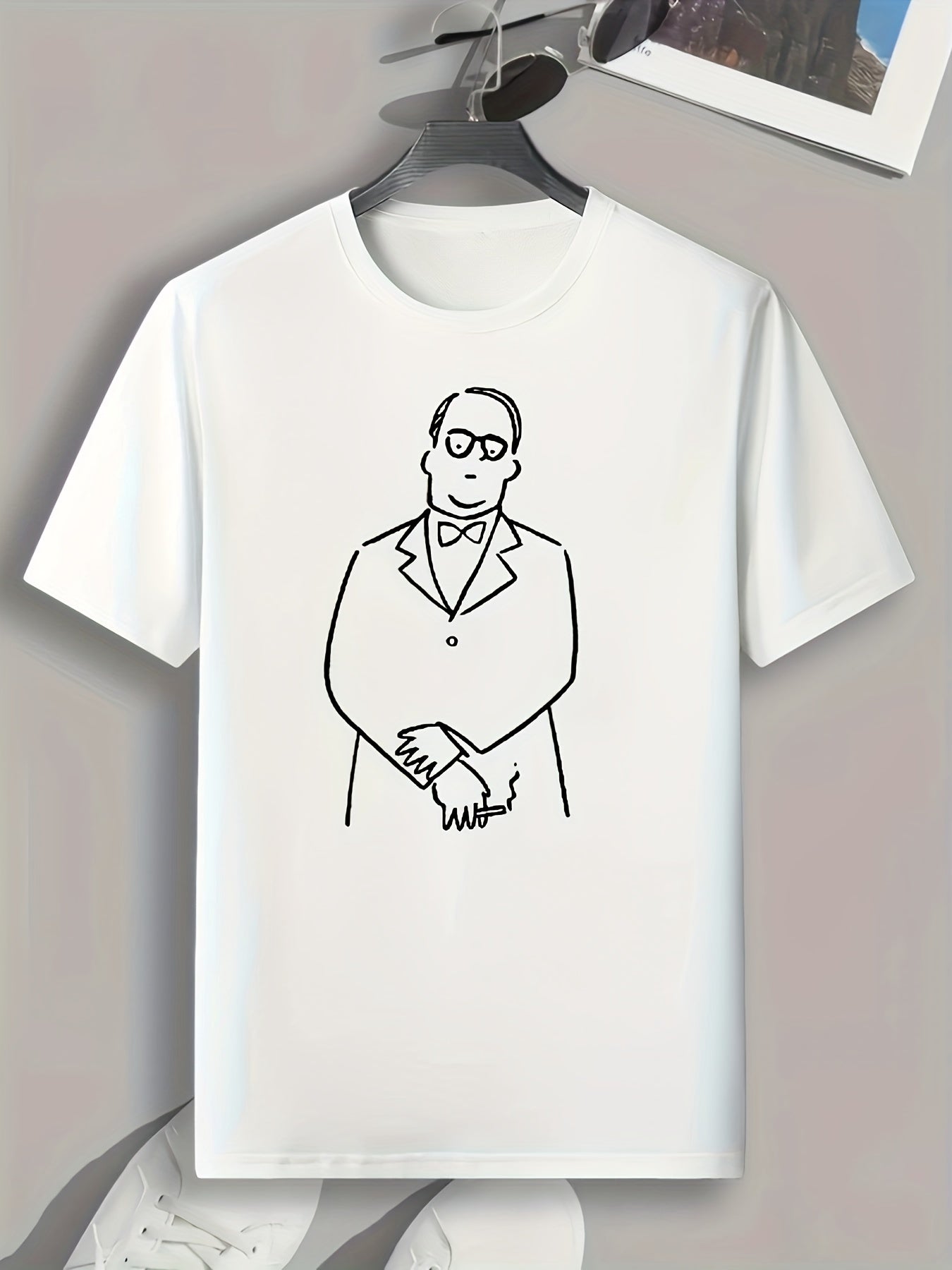 Gentleman Cigarette Print Men's Sports T-shirt
