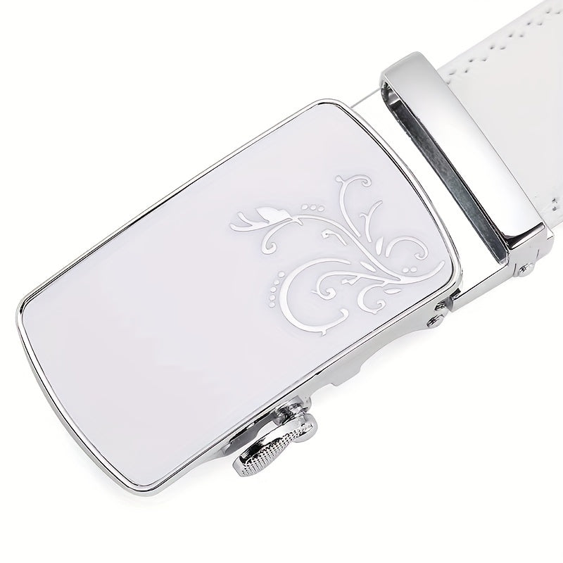 1pc Automatic Buckle Belt For Men