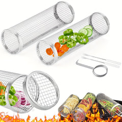 Stainless Steel BBQ Grill Outdoor Campfire Portable Cooking Grate