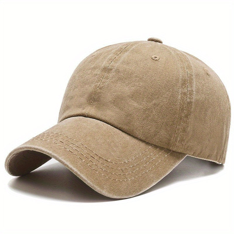 Vintage Distressed Denim Baseball Cap Washed Adjustable Sun Hat