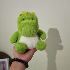 Green Dinosaur Plush Toy Bead Filled Stuffed Animal Dino Doll
