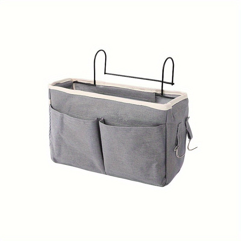 Canvas Bedside Storage Hanging Bag - Cotton Linen Fabric Home Decor Gift