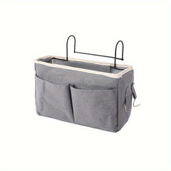 Canvas Bedside Storage Hanging Bag - Cotton Linen Fabric Home Decor Gift
