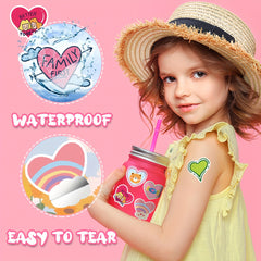 50pcs Heart Romantic Love Stickers for Kids Teens Ad