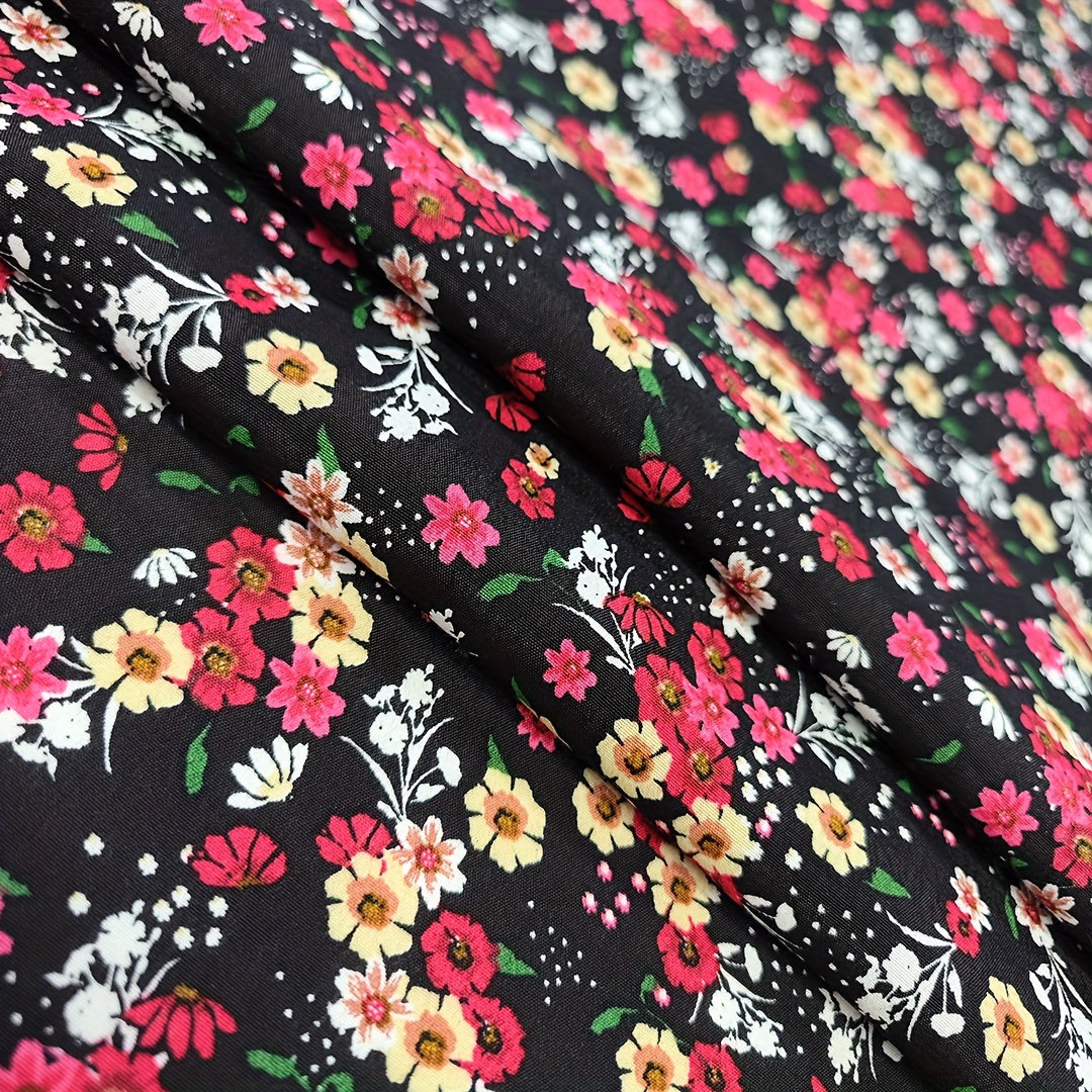 1yd Faux Cotton Fabric DIY Cloth Pants Dress Quilt Covering