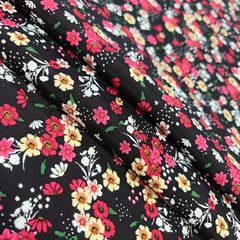 1yd Faux Cotton Fabric DIY Cloth Pants Dress Quilt Covering