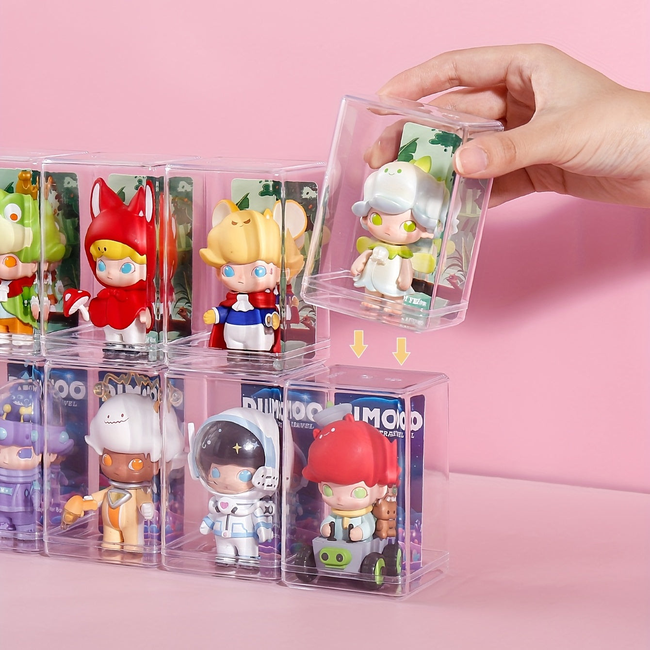 Clear Acrylic Stackable Doll Storage Box