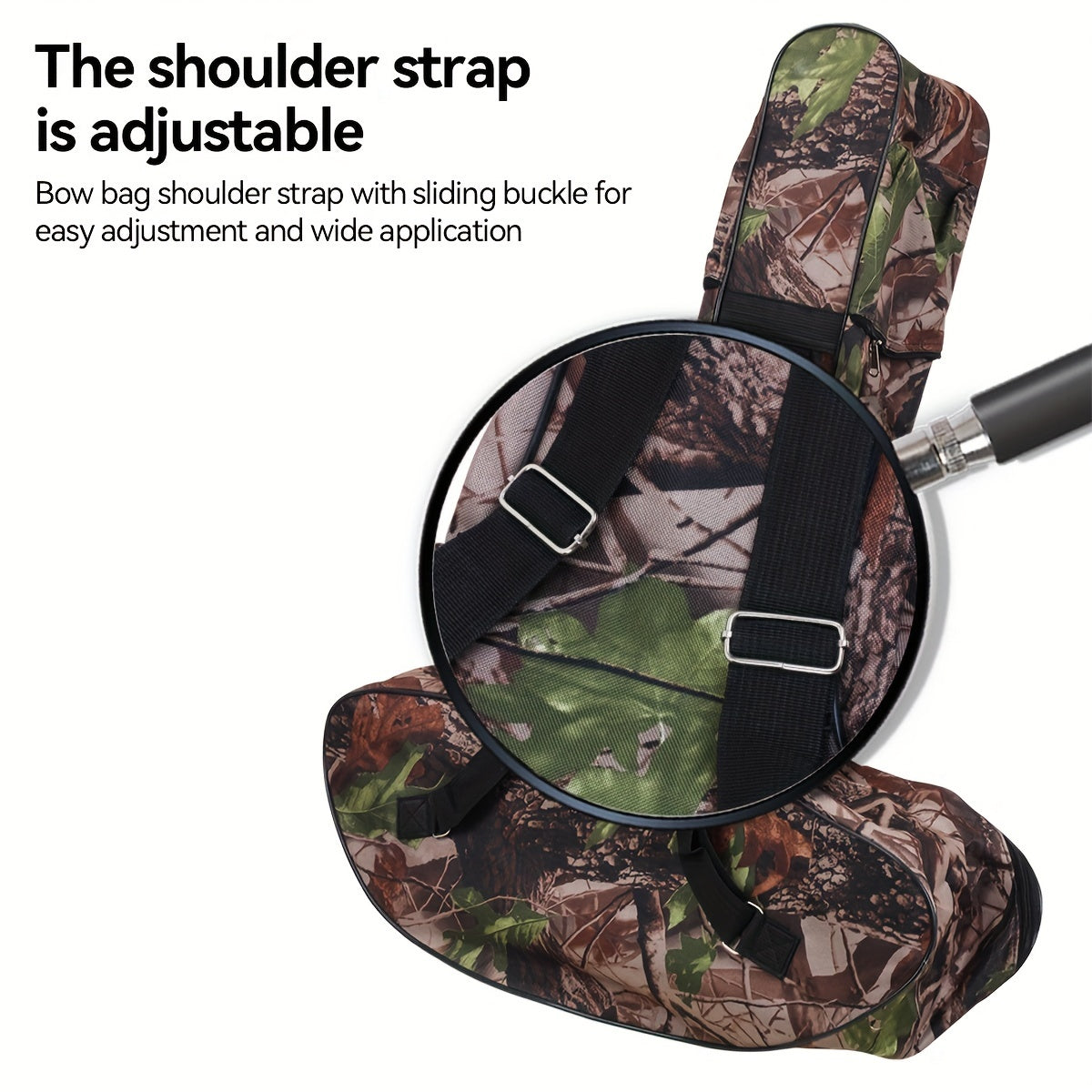 Camo Canvas Crossbow Bag T Shape Bow Case Double Zipper